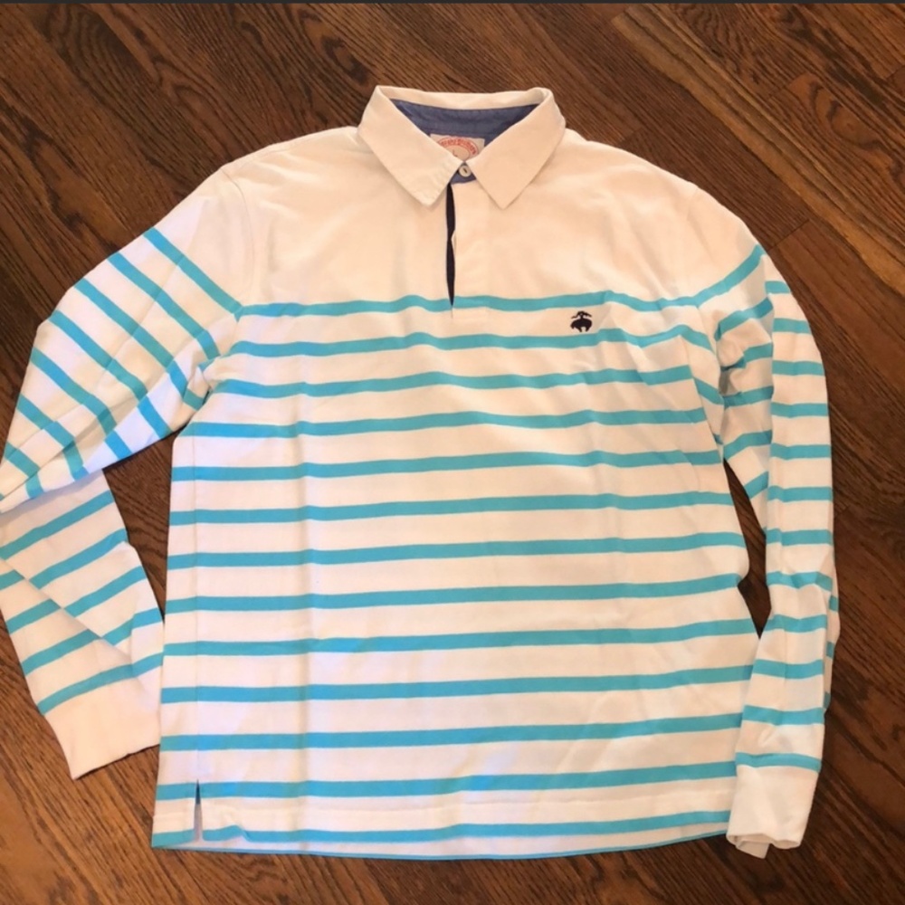 Brooks Brothers Long Sleeve Rugby Shirt (Large)